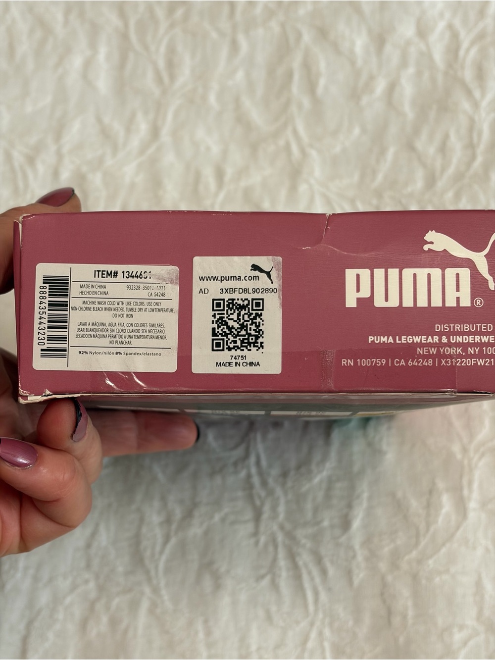Puma Convertible Back Sports Bra Pack in Pink and Teal Accent - Picture 3 of 7